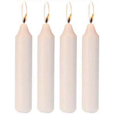 Magni, Décorations de Noël, Bougies de l'Avent, lot de 4, blanches, 24 x 130 mm - Publicité Magni, Décorations de Noël, Bougies de l'Avent, lot de 4, blanches, 24 x 130 mm - Publicité