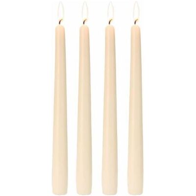 Magni, Bougie, Bougies pointues Champagne 4pcs 24cm (4 pcs) - Publicité Magni, Bougie, Bougies pointues Champagne 4pcs 24cm (4 pcs) - Publicité