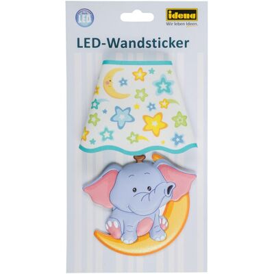 Idena, Autocollant mural, Autocollant mural lampe éléphant, 21x13cm, LED (13 x 21 cm) - Publicité Idena, Autocollant mural, Autocollant mural lampe éléphant, 21x13cm, LED (13 x 21 cm) - Publicité