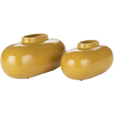 Dutchbone, Vase, Vase Droplet M Ochre - Publicité Dutchbone, Vase, Vase Droplet M Ochre - Publicité