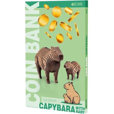 Eco Wood Art, Tirelire, Coinbak: Capybara - Publicité Eco Wood Art, Tirelire, Coinbak: Capybara - Publicité