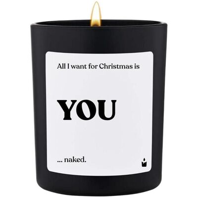 Chatty Candles, Bougie parfumée, Bougie parfumée Woody All I want for Christmas is you - Publicité Chatty Candles, Bougie parfumée, Bougie parfumée Woody All I want for Christmas is you - Publicité