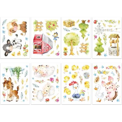 Papierdrachen, Autocollant mural, Stickers muraux - ferme (22 x 22 cm) - Publicité Papierdrachen, Autocollant mural, Stickers muraux - ferme (22 x 22 cm) - Publicité