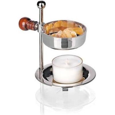Crottendorfer, Parfum d'ambiance : accessoires, 2046 - Brûleur d'encens en laiton nickelé, réglable en hauteur - Publicité Crottendorfer, Parfum d'ambiance : accessoires, 2046 - Brûleur d'encens en laiton nickelé, réglable en hauteur - Publicité