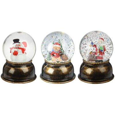 Tormino Globe de Neige de Noël 14cm - Décoration de Noël - Publicité Tormino Globe de Neige de Noël 14cm - Décoration de Noël - Publicité