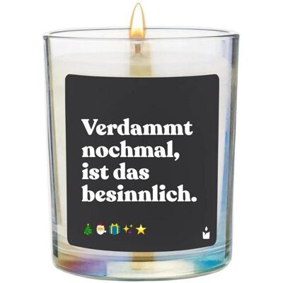 Chatty Candles, Bougie parfumée, Bougie Parfumée Woody Bon sang de bonsoir, c'est contemplatif. Publicité Chatty Candles, Bougie parfumée, Bougie Parfumée Woody Bon sang de bonsoir, c'est contemplatif. Publicité