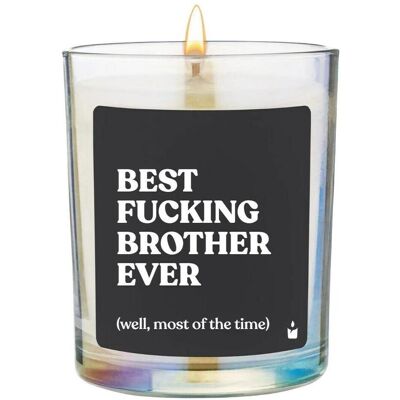 Chatty Candles, Bougie parfumée, Bougie parfumée Flowery Best fucking brother ever - Publicité Chatty Candles, Bougie parfumée, Bougie parfumée Flowery Best fucking brother ever - Publicité