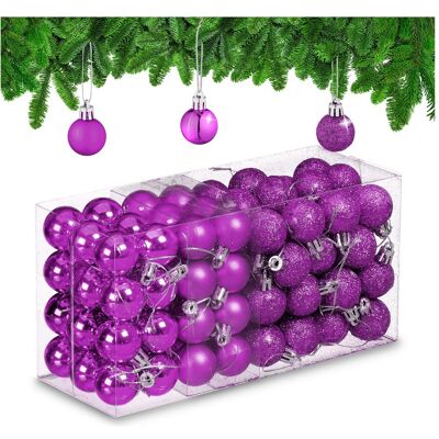 Relaxdays Décorations de Noël - Ensemble de 96 boules - Publicité Relaxdays Décorations de Noël - Ensemble de 96 boules - Publicité