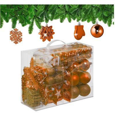 Relaxdays, Décorations de sapin de Noël, 100x boules-de-Noël (100x) - Publicité Relaxdays, Décorations de sapin de Noël, 100x boules-de-Noël (100x) - Publicité