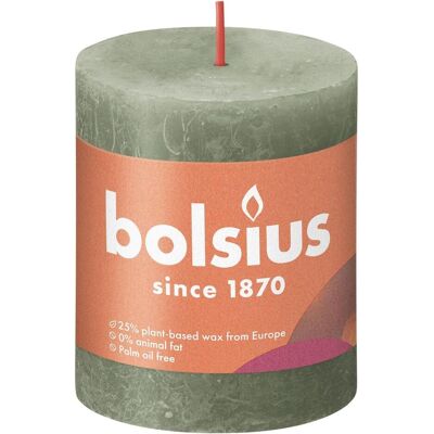 4x Bolsius, Bougie, Bougie ronde Rustiko 8x7 o-gn (1 pcs) - Publicité 4x Bolsius, Bougie, Bougie ronde Rustiko 8x7 o-gn (1 pcs) - Publicité