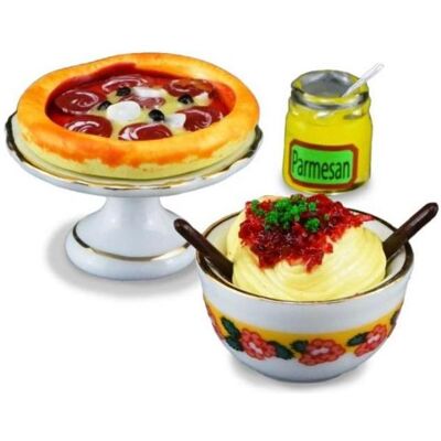 Reutter, Miniatures, 001.445/5 - Repas italiens, miniature - Publicité Reutter, Miniatures, 001.445/5 - Repas italiens, miniature - Publicité