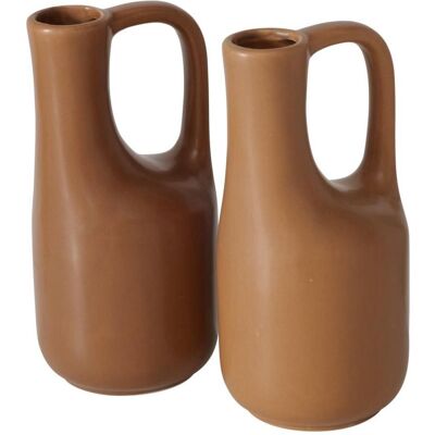 Vase Boltze Mirosa - Marron Rustique 18,2cm - Vase - Publicité Vase Boltze Mirosa - Marron Rustique 18,2cm - Vase - Publicité