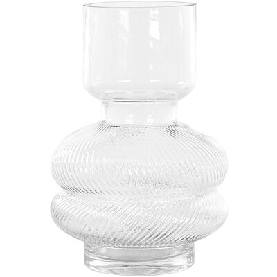 Vase à Fleurs en Verre Beliani RODIA - 24cm Transparent Design Moderne - Publicité Vase à Fleurs en Verre Beliani RODIA - 24cm Transparent Design Moderne - Publicité