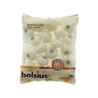 Bolsius, Bougie, Bougies flottantes 20 pièces (20 pcs) - Publicité Bolsius, Bougie, Bougies flottantes 20 pièces (20 pcs) - Publicité