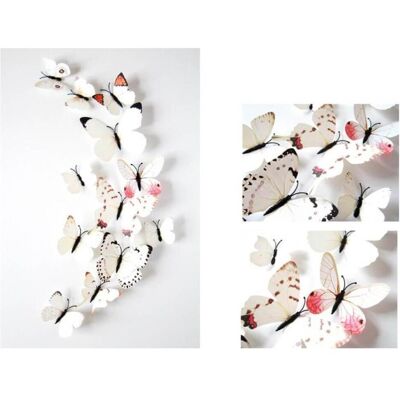 Cover-Discount - 12Stk. 3D Schmetterlinge - 12 pièces - 3D papillons - Wall Sticker Set - Publicité Cover-Discount - 12Stk. 3D Schmetterlinge - 12 pièces - 3D papillons - Wall Sticker Set - Publicité