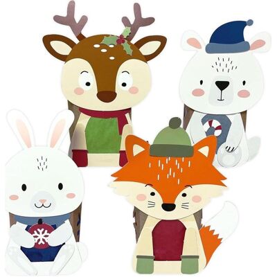 Papierdrachen, Photophore, Photophores Animaux d'hiver (4x) - Publicité Papierdrachen, Photophore, Photophores Animaux d'hiver (4x) - Publicité