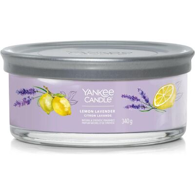 Yankee Candle, Bougie parfumée, Bougie Parfumée Lemon Lavender Signature 5 mèches Tumbler - Publicité Yankee Candle, Bougie parfumée, Bougie Parfumée Lemon Lavender Signature 5 mèches Tumbler - Publicité