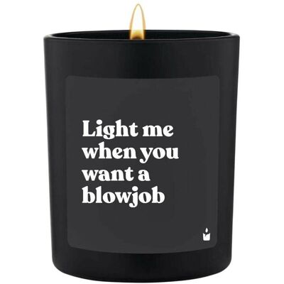 Chatty Candles, Bougie parfumée, Bougie parfumée Flowery Light me when you want a blowjob - Publicité Chatty Candles, Bougie parfumée, Bougie parfumée Flowery Light me when you want a blowjob - Publicité