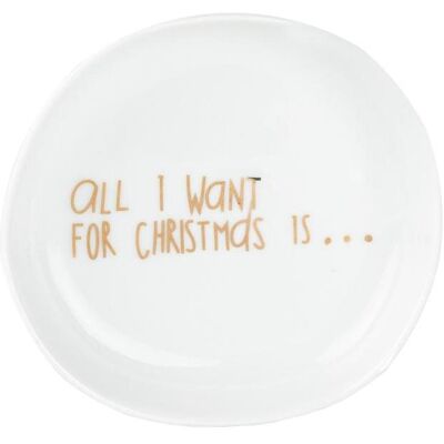 Brand Model - Bol de Noël en porcelaine Ø11cm Blanc - Publicité Brand Model - Bol de Noël en porcelaine Ø11cm Blanc - Publicité