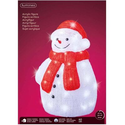 Kaemingk, Décorations de sapin de Noël, Lumineo Décoration bonhomme de neige - Publicité Kaemingk, Décorations de sapin de Noël, Lumineo Décoration bonhomme de neige - Publicité