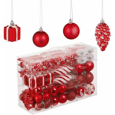 Relaxdays, Décorations de sapin de Noël, Ensemble de boules de Noël (72x) - Publicité Relaxdays, Décorations de sapin de Noël, Ensemble de boules de Noël (72x) - Publicité