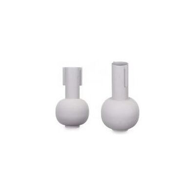 Giftdecor, Vase, vase forme acier gris pastel - Publicité Giftdecor, Vase, vase forme acier gris pastel - Publicité
