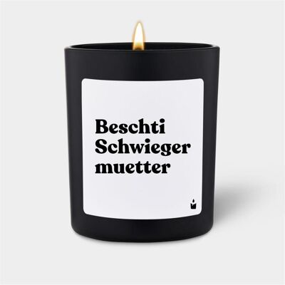 Chatty Candles, Bougie parfumée, Duftkerze Flowery Beschti Schwiegermuetter - Publicité Chatty Candles, Bougie parfumée, Duftkerze Flowery Beschti Schwiegermuetter - Publicité