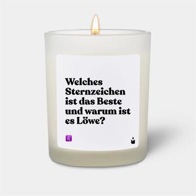 Chatty Candles, Bougie parfumée, Duftkerze Flowery Welches Sternzeichen ist das Beste und warum ist es Löwe? - Publicité Chatty Candles, Bougie parfumée, Duftkerze Flowery Welches Sternzeichen ist das Beste und warum ist es Löwe? - Publicité