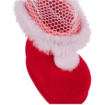 Idena, Décorations de Noël, Botte de Saint-Nicolas rouge floquée 3,2x5,7x5cm - Publicité Idena, Décorations de Noël, Botte de Saint-Nicolas rouge floquée 3,2x5,7x5cm - Publicité
