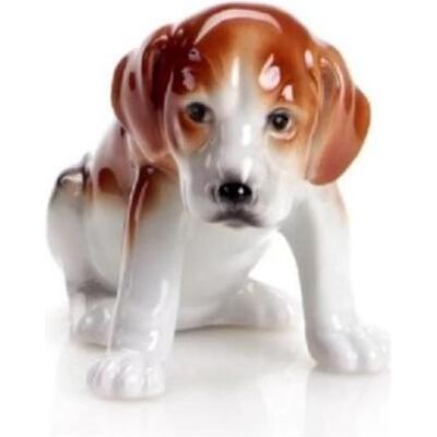 Wagner, Figurines et sculptures décoratives, 394/40 - Beagle figurine en porcelaine, 5 cm, laqué brun - Publicité Wagner, Figurines et sculptures décoratives, 394/40 - Beagle figurine en porcelaine, 5 cm, laqué brun - Publicité