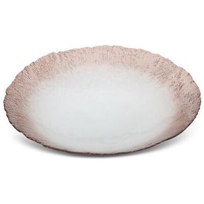 Eurofirany Seville Bol en Verre Artistique - Décor, Crème, 40x8cm - Publicité Eurofirany Seville Bol en Verre Artistique - Décor, Crème, 40x8cm - Publicité