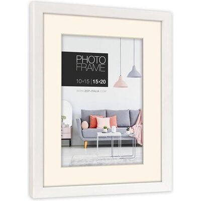 ZEP, Cadre photo, Cadre photo NP57W Edison White 9x13 / 13x18 cm (15 x 20 cm) - Publicité ZEP, Cadre photo, Cadre photo NP57W Edison White 9x13 / 13x18 cm (15 x 20 cm) - Publicité