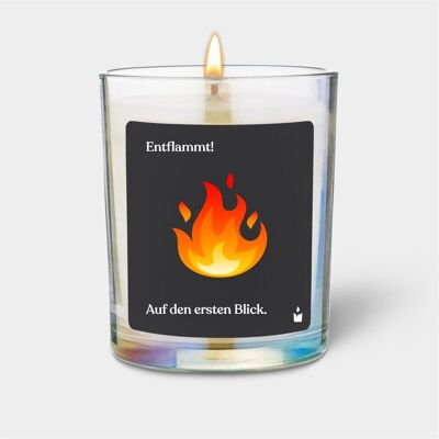 Chatty Candles, Bougie parfumée, Duftkerze Flowery Entflammt! Auf den ersten Blick. Publicité Chatty Candles, Bougie parfumée, Duftkerze Flowery Entflammt! Auf den ersten Blick. Publicité