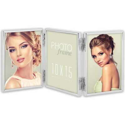 ZEP, Cadre photo, 120TS01-5R Silver Frame Triple 3x13x18 cm - Publicité ZEP, Cadre photo, 120TS01-5R Silver Frame Triple 3x13x18 cm - Publicité