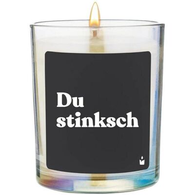 Chatty Candles, Bougie parfumée, Bougie parfumée Woody Du stinksch - Publicité Chatty Candles, Bougie parfumée, Bougie parfumée Woody Du stinksch - Publicité