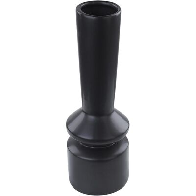 Vase à Fleurs Beliani PEANIA en Céramique Fait Main - Vase - 30 cm - Noir - Publicité Vase à Fleurs Beliani PEANIA en Céramique Fait Main - Vase - 30 cm - Noir - Publicité