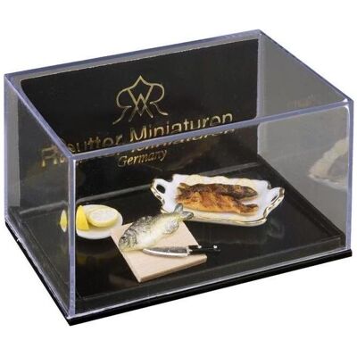 Reutter, Miniatures, 001.485/6 - Miniature, poisson grillé au citron - Publicité Reutter, Miniatures, 001.485/6 - Miniature, poisson grillé au citron - Publicité
