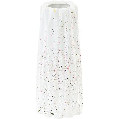Vase à fleurs Beliani AMALIADA en céramique fait main 24 cm Blanc - Publicité Vase à fleurs Beliani AMALIADA en céramique fait main 24 cm Blanc - Publicité