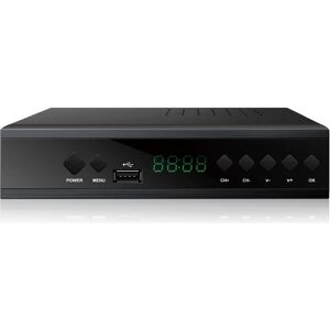 Extralink Accueil Décodeur DVB-T2 TV Tuner H.265 HEVC FULL HD USB HDMI + télécommande (DVB-T2), Récepteur TV, Noir - Publicité Extralink Accueil Décodeur DVB-T2 TV Tuner H.265 HEVC FULL HD USB HDMI + télécommande (DVB-T2), Récepteur TV, Noir - Publicité