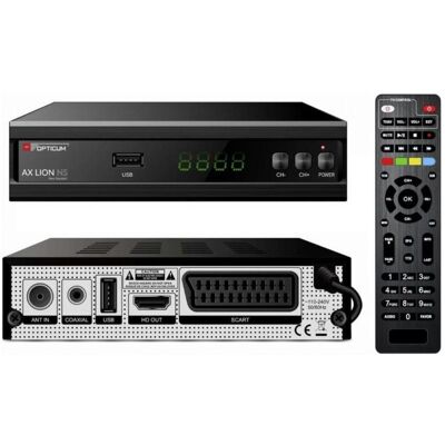 Récepteur DVB-T2 Opticum Ax Lion NS - Télévision Numérique de Qualité - Publicité Récepteur DVB-T2 Opticum Ax Lion NS - Télévision Numérique de Qualité - Publicité