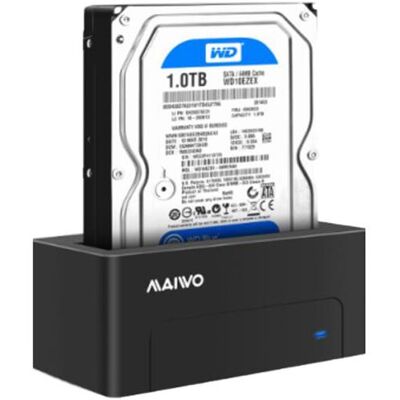 Station d'accueil SATA USB-C Maiwo K308C - 10Gbps - Noir - Publicité Station d'accueil SATA USB-C Maiwo K308C - 10Gbps - Noir - Publicité