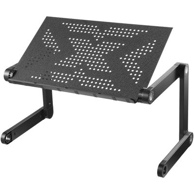 Table pour ordinateur portable Deltaco - Réglable en hauteur, Noire, Portable - Publicité Table pour ordinateur portable Deltaco - Réglable en hauteur, Noire, Portable - Publicité