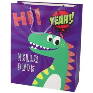 Lean Toys, Emballage cadeau, Lila Dinosaurier-Geschenktüte 32x26x10cm - Publicité Lean Toys, Emballage cadeau, Lila Dinosaurier-Geschenktüte 32x26x10cm - Publicité