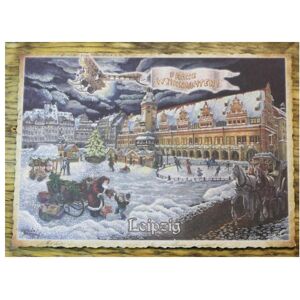 Pappnoptikum, Carte de vœux + papier à lettres, 5035 - postcard Christmas market (with mica) - Publicité Pappnoptikum, Carte de vœux + papier à lettres, 5035 - postcard Christmas market (with mica) - Publicité