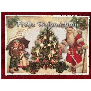 Pappnoptikum, Carte de vœux + papier à lettres, 5031 - arbre de Noël de Postcard (avec mica) - Publicité Pappnoptikum, Carte de vœux + papier à lettres, 5031 - arbre de Noël de Postcard (avec mica) - Publicité