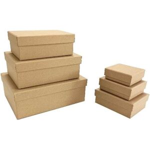 PBS Austria, Emballage cadeau, Set de 6 boîtes cadeaux en papier d'emballage naturel (6x) - Publicité PBS Austria, Emballage cadeau, Set de 6 boîtes cadeaux en papier d'emballage naturel (6x) - Publicité