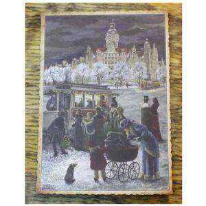 Pappnoptikum, Carte de vœux + papier à lettres, 5036 - carte postale excursion d'hiver (avec mica) - Publicité Pappnoptikum, Carte de vœux + papier à lettres, 5036 - carte postale excursion d'hiver (avec mica) - Publicité