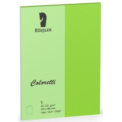 Magni, Carte de vœux + papier à lettres, Cartes Coloretti A6Hd 5 pièces vert clair (5 pcs) - Publicité Magni, Carte de vœux + papier à lettres, Cartes Coloretti A6Hd 5 pièces vert clair (5 pcs) - Publicité