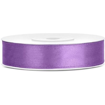Partydeco, Emballage cadeau, Satin Ribbon, lavender, 12mm/25m (1 pc. / 25 lm) (1x) - Publicité Partydeco, Emballage cadeau, Satin Ribbon, lavender, 12mm/25m (1 pc. / 25 lm) (1x) - Publicité
