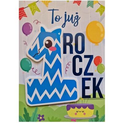 Teka, Carte de vœux + papier à lettres, Pass für einjährige Jungen - Publicité Teka, Carte de vœux + papier à lettres, Pass für einjährige Jungen - Publicité